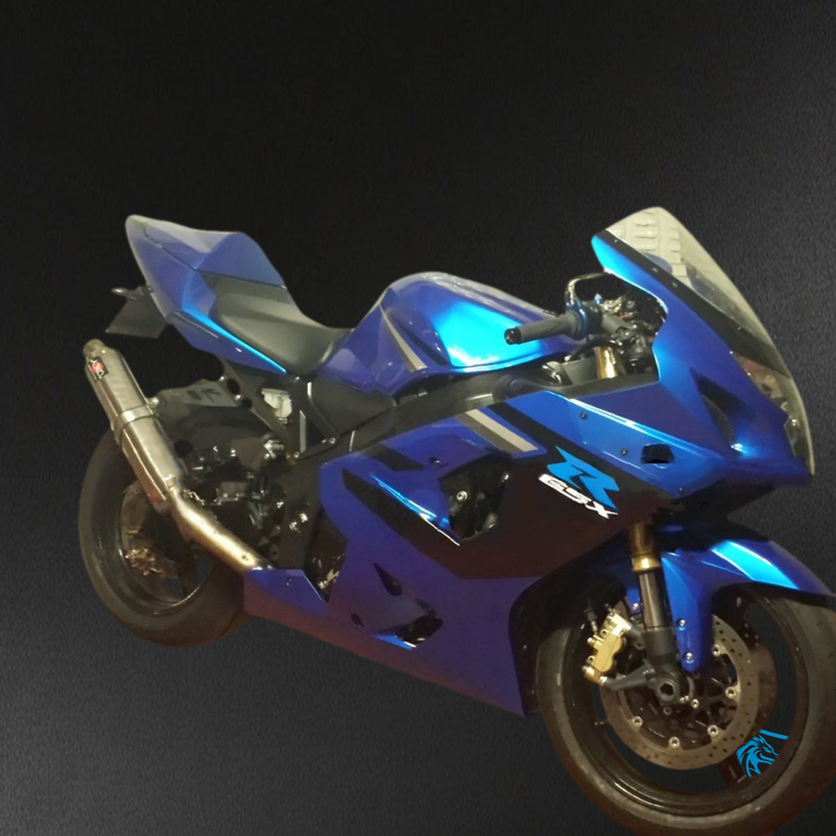 Suzuki GSXR 600-750 (2004-2005) Blue & Black K4 - MERGEment Motorcycle Fairings Kit