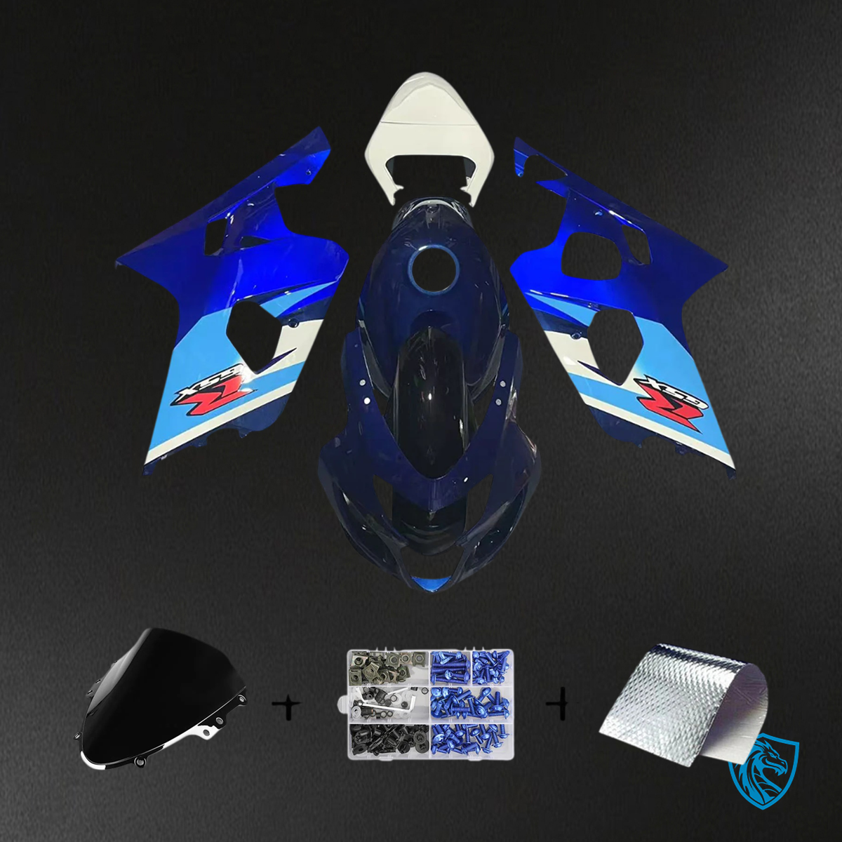 Suzuki GSXR 600-750 K4 (2004-2005) Gradient Blue - Fairing Kit