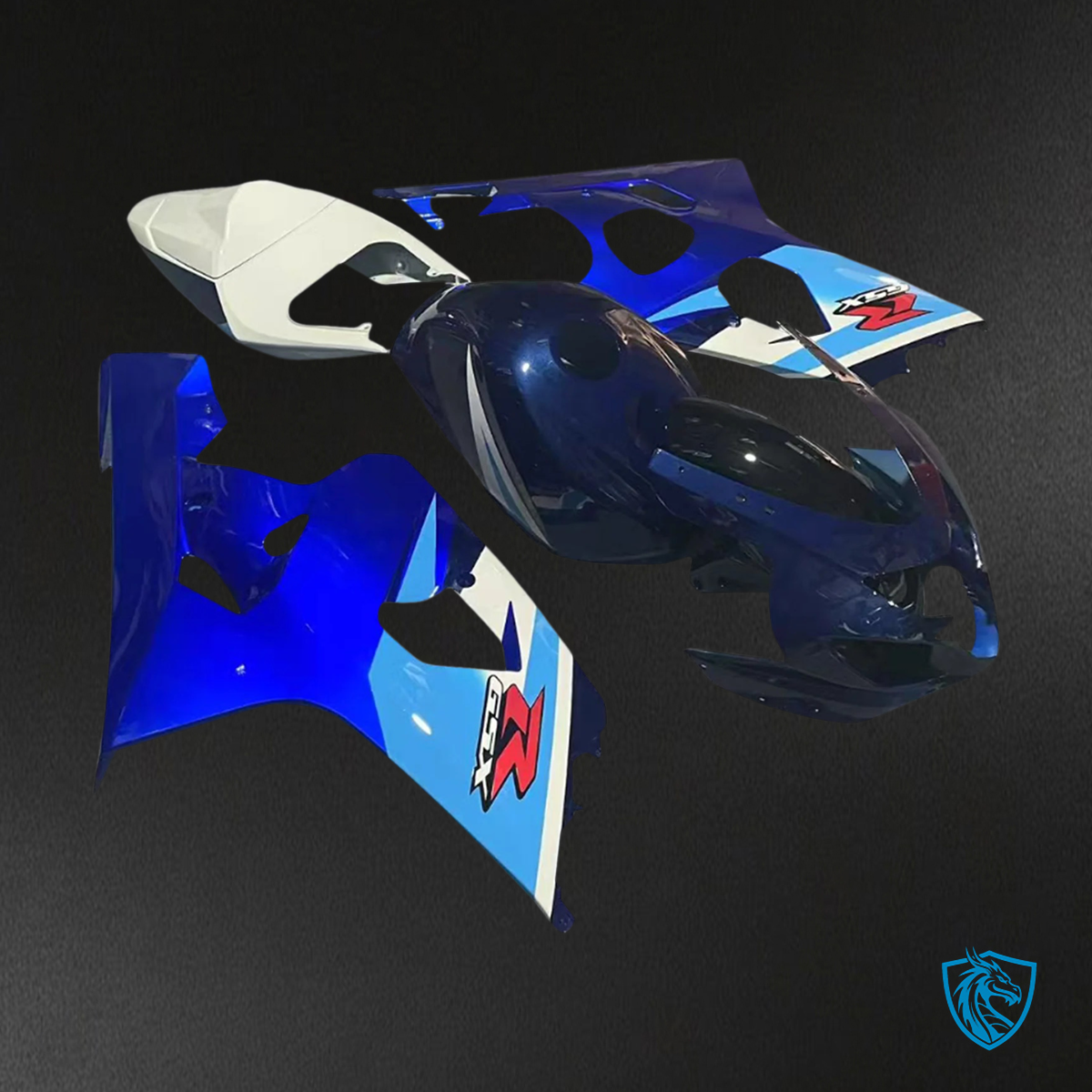 Suzuki GSXR 600-750 K4 (2004-2005) Gradient Blue - Fairing Kit