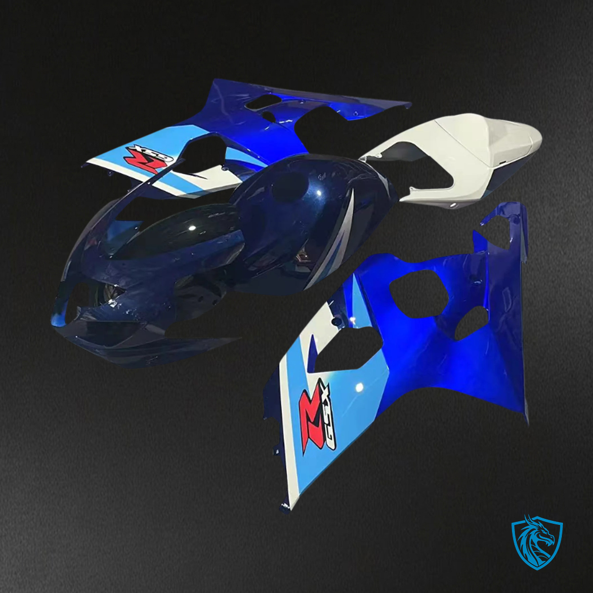 Suzuki GSXR 600-750 K4 (2004-2005) Gradient Blue - Fairing Kit