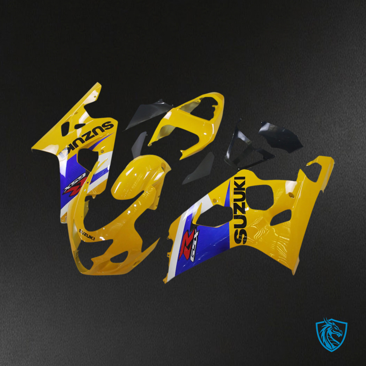 Suzuki GSXR 600-750 K4 (2004-2005) Yellow & Blue Style 2 - Fairing Kit