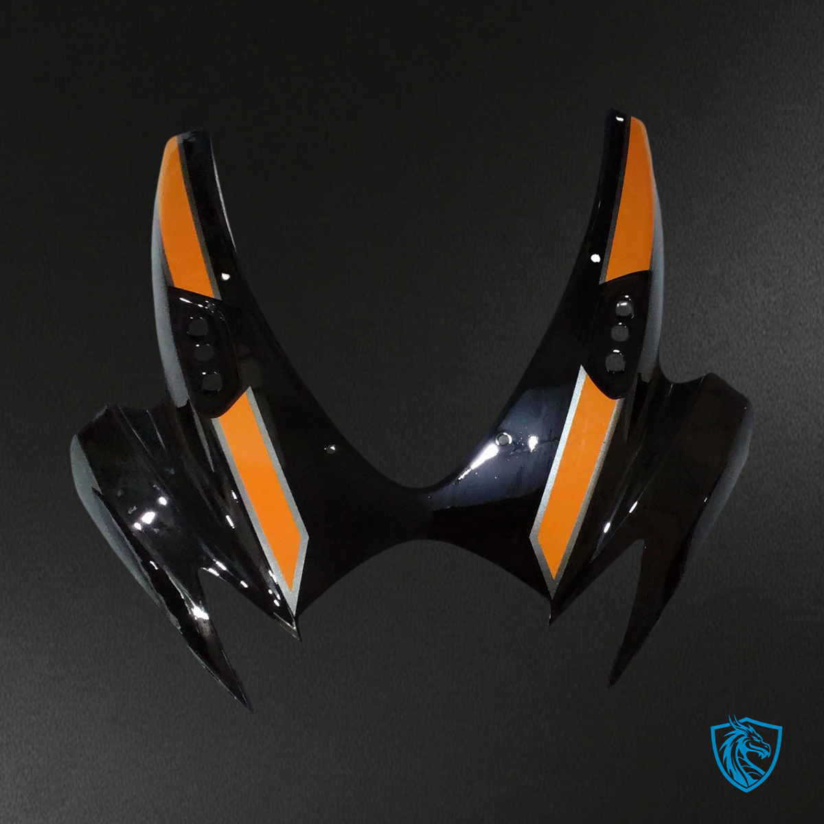 Suzuki GSXR 600-750 K6 (2006-2007) Black & Orange - Fairing kit