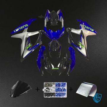 Suzuki GSXR 600-750 K6 (2006-2007) Blue & Silver - Fairing Kit