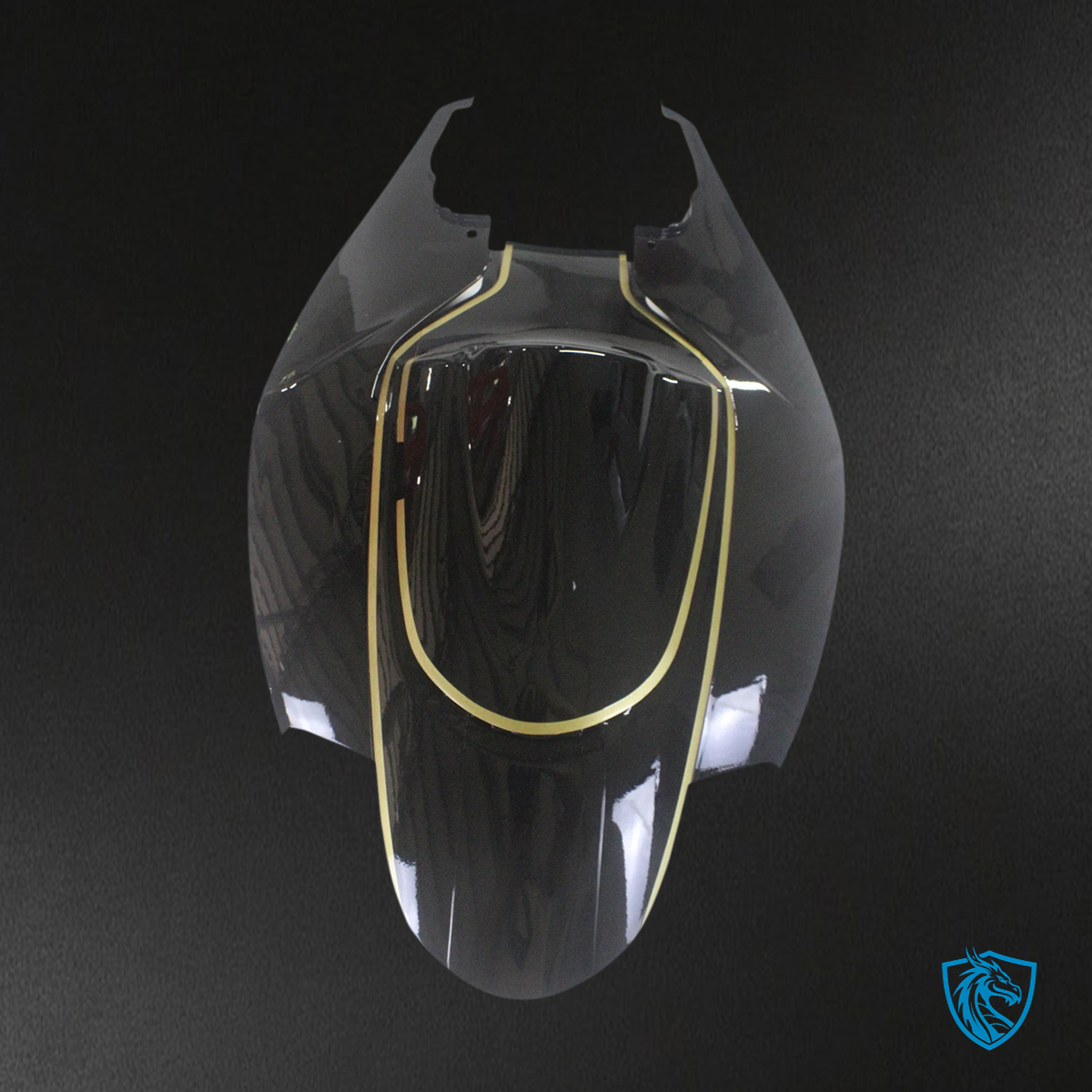 Suzuki GSXR 600-750 K6 (2006-2007) Gloss Black with Gold Stripe - Fairing Kit