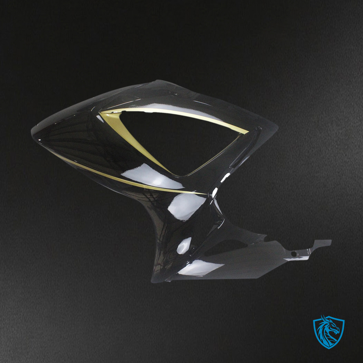 Suzuki GSXR 600-750 K6 (2006-2007) Gloss Black with Gold Stripe - Fairing Kit