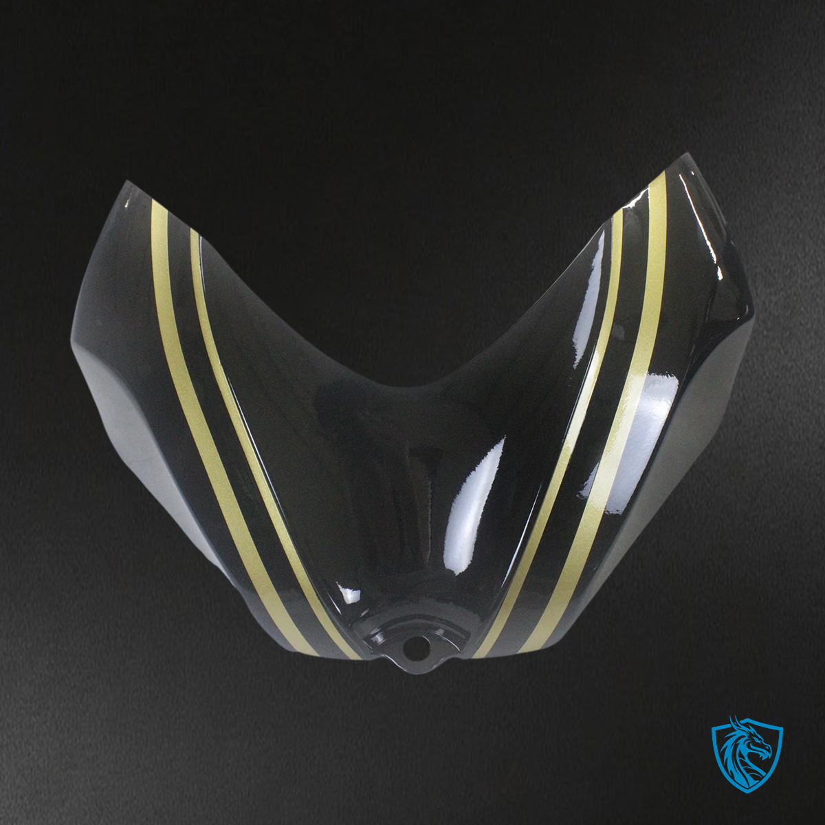 Suzuki GSXR 600-750 K6 (2006-2007) Gloss Black with Gold Stripe - Fairing Kit