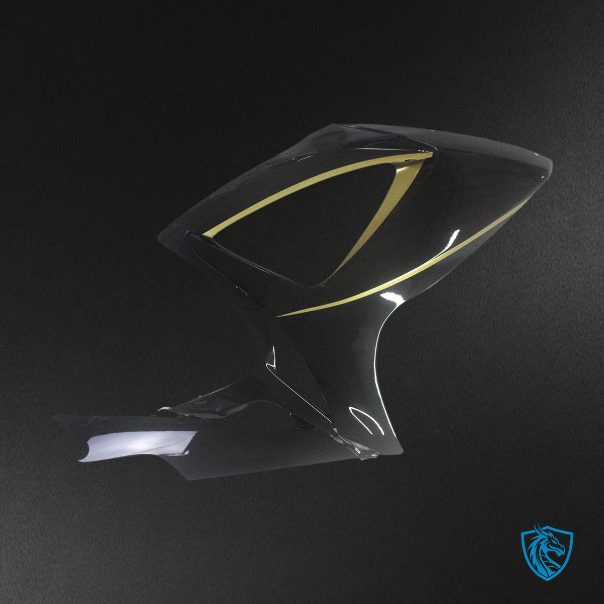 Suzuki GSXR 600-750 K6 (2006-2007) Gloss Black with Gold Stripe - Fairing Kit