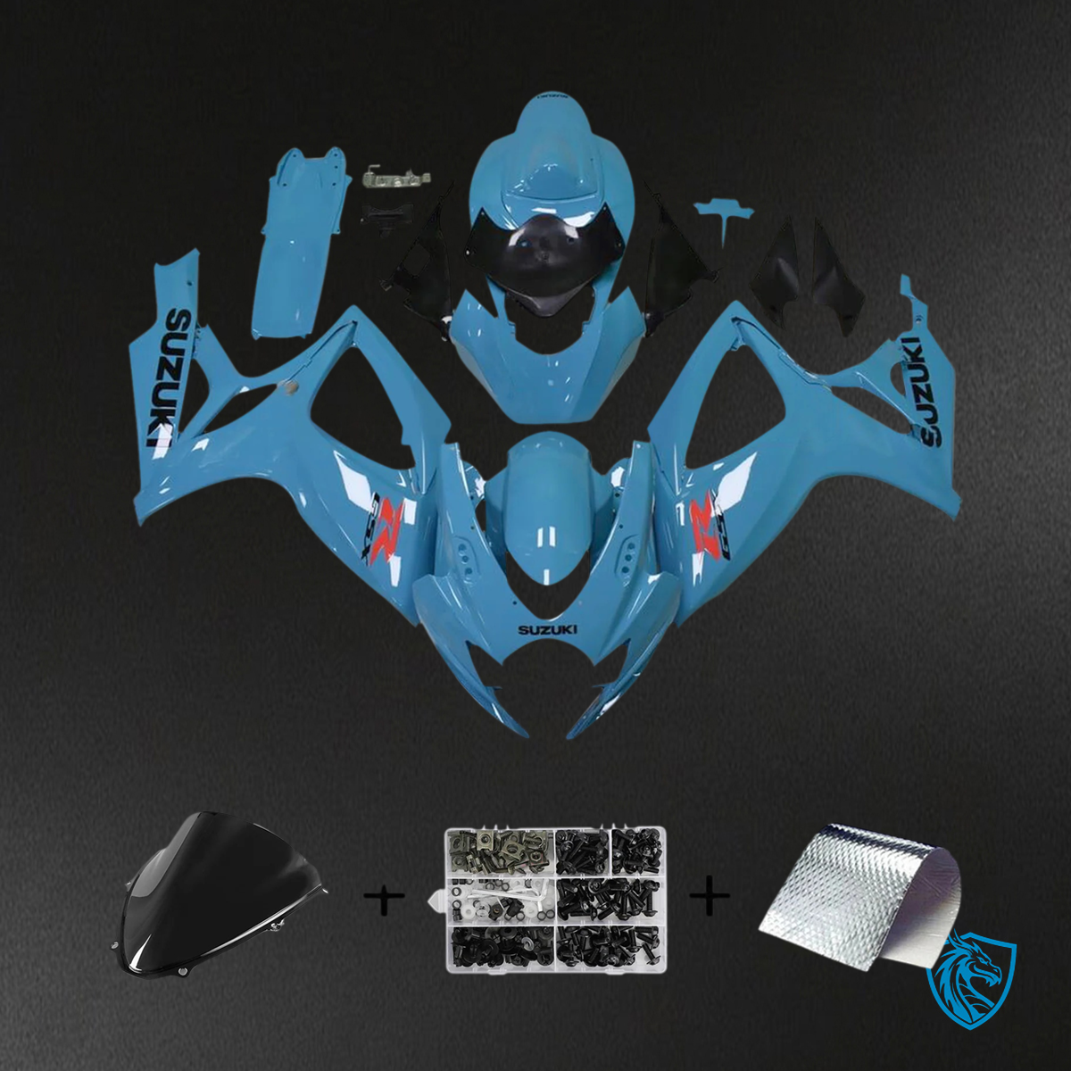 Suzuki GSXR 600-750 K6 (2006-2007) Gloss Blue - Fairing Kit