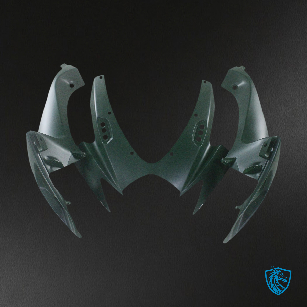Suzuki GSXR 600-750 K6 (2006-2007) Matte Green with Gold Logo - Fairing Kit