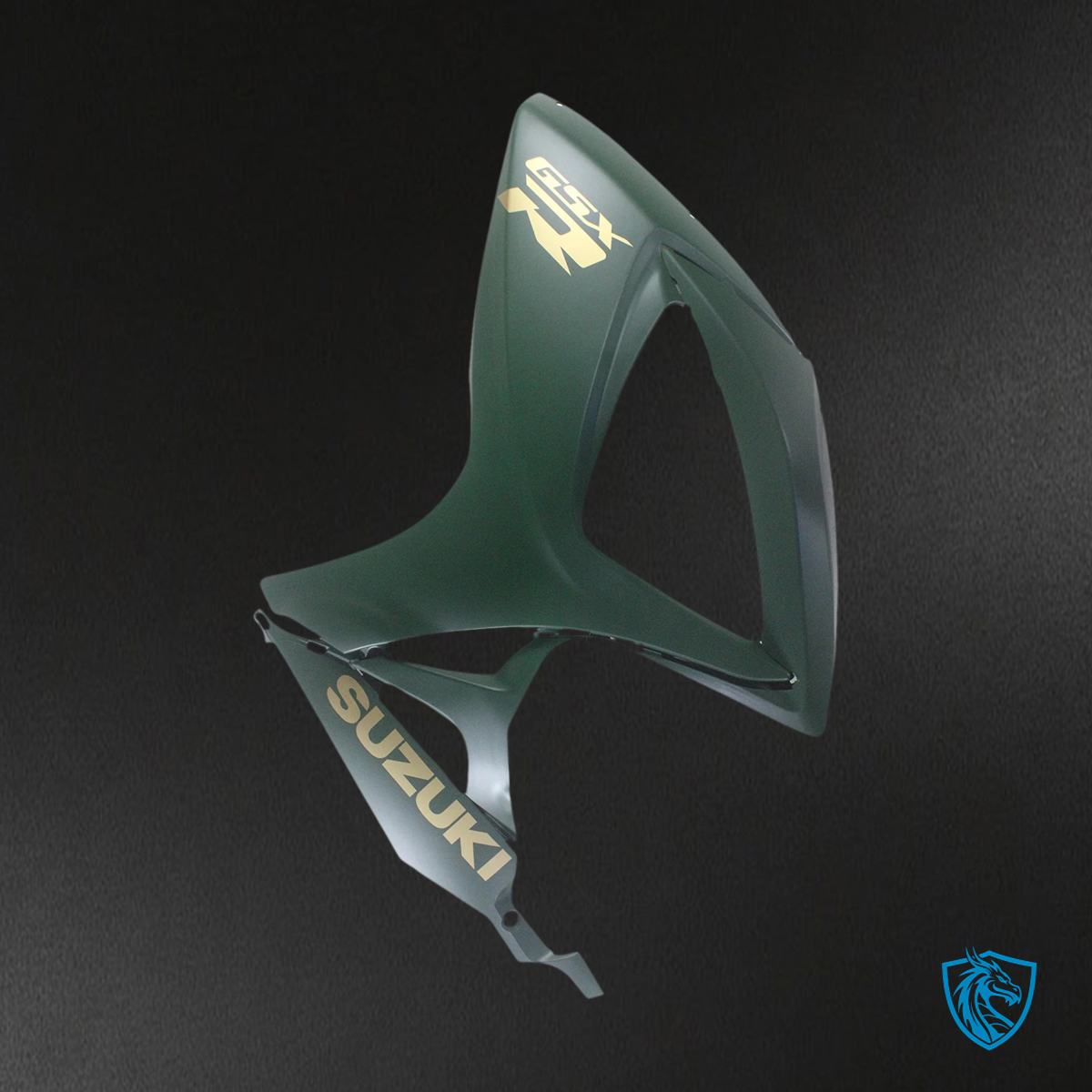 Suzuki GSXR 600-750 K6 (2006-2007) Matte Green with Gold Logo - Fairing Kit