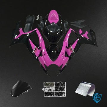 Suzuki GSXR 600-750 K6 (2006-2007) Pink & Black - Fairing Kit