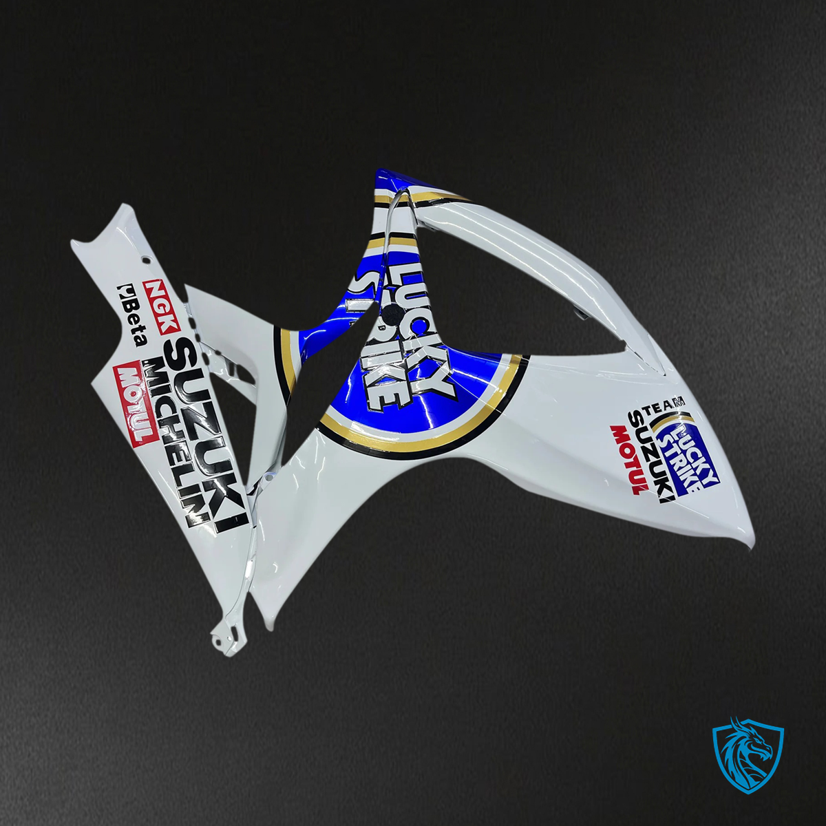 Suzuki GSXR 600-750 K6 (2006-2007) White with Blue Logo - Fairing Kit