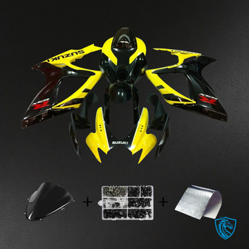 Suzuki GSXR 600-750 K6 (2006-2007) Yellow & Black - Fairing Kit