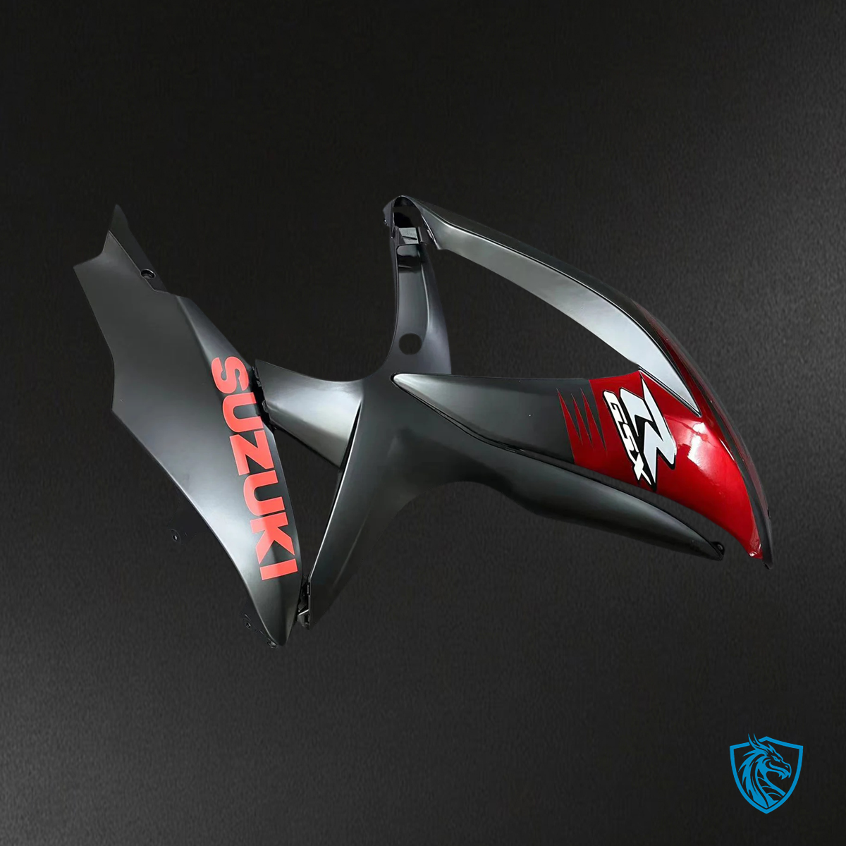 Suzuki GSXR 600-750 K8 (2008-2010) Black & Red Accents - Fairing Kit