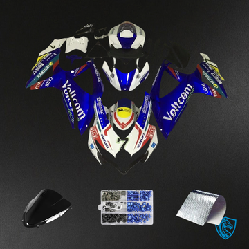 Suzuki GSXR 600-750 K8 (2008-2010) Blue & White Style 6 - Fairing Kit