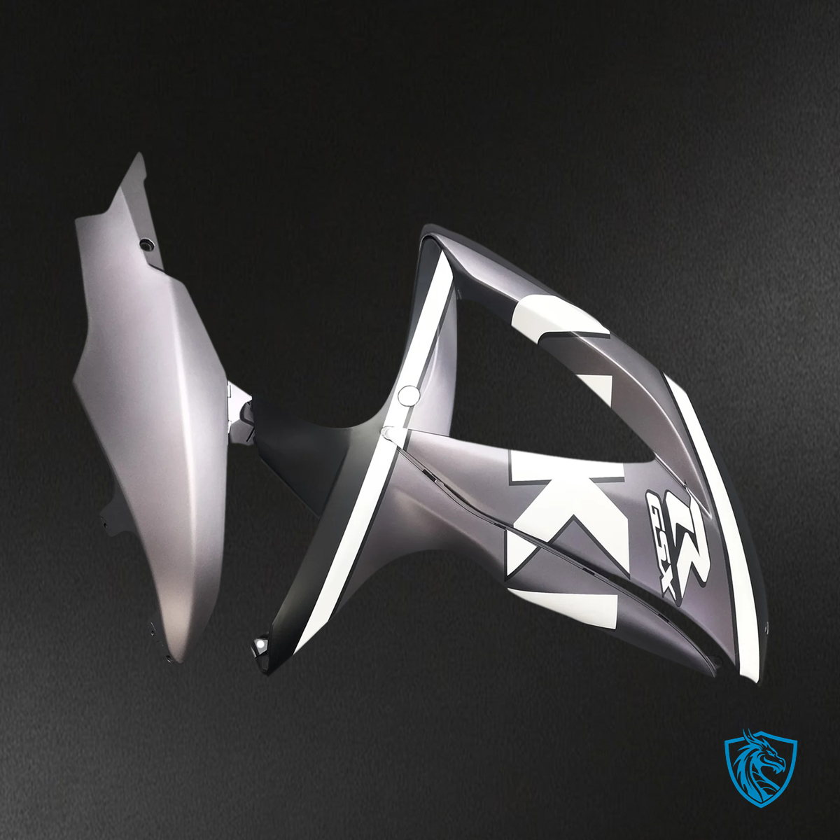 Suzuki GSXR 600-750 K8 (2008-2010) Gray & Black - Fairing Kit