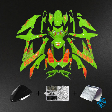 Suzuki GSXR 600-750 K8 (2008-2010) Green & Orange - Fairing Kit