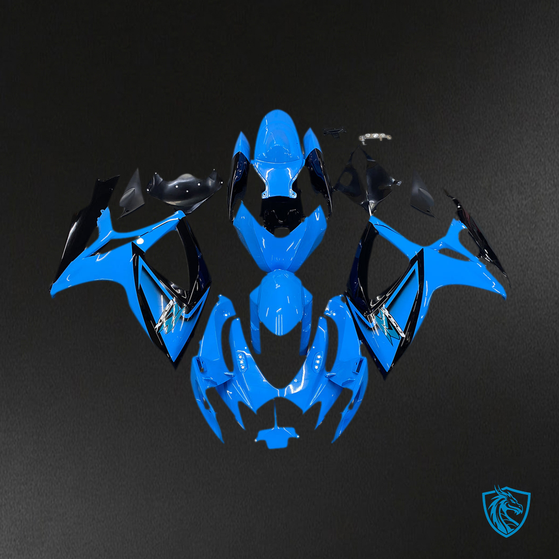 Suzuki GSXR 600-750 (2006-2007) Bright, Glossy Blue K6  Fairing Kit - Aftermarket ABS Bodywork