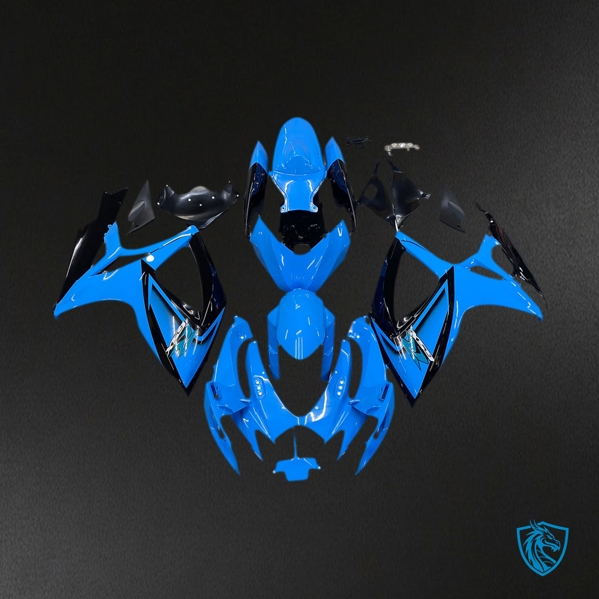 Suzuki GSXR 600-750 (2006-2007) Bright, Glossy Blue K6  Fairing Kit - Aftermarket ABS Bodywork