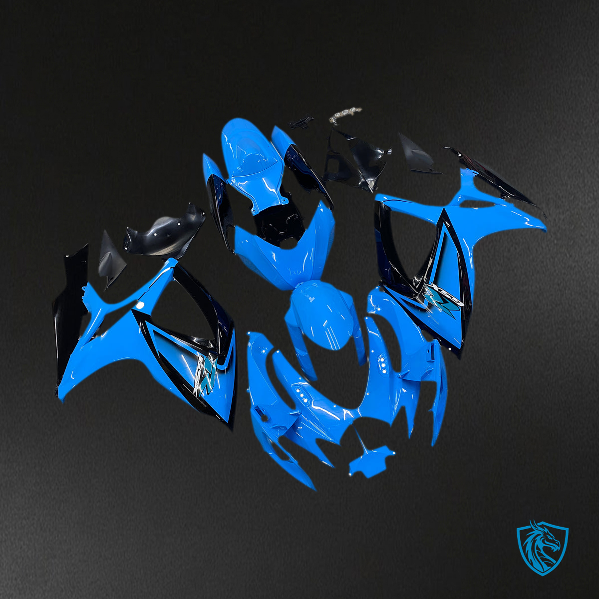 Suzuki GSXR 600-750 (2006-2007) Bright, Glossy Blue K6  Fairing Kit - Aftermarket ABS Bodywork