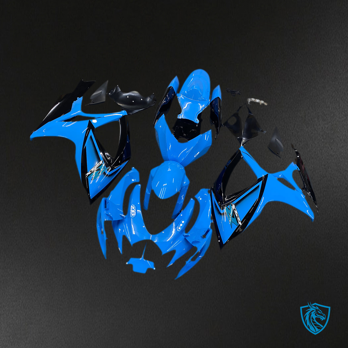 Suzuki GSXR 600-750 (2006-2007) Bright, Glossy Blue K6  Fairing Kit - Aftermarket ABS Bodywork