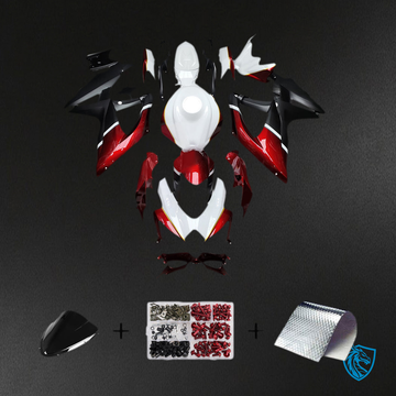 Suzuki GSXR600/750 (2008-2010) K8 Gloss Red, White & Gloss Black - MERGEment Motorcycle Fairings Kit