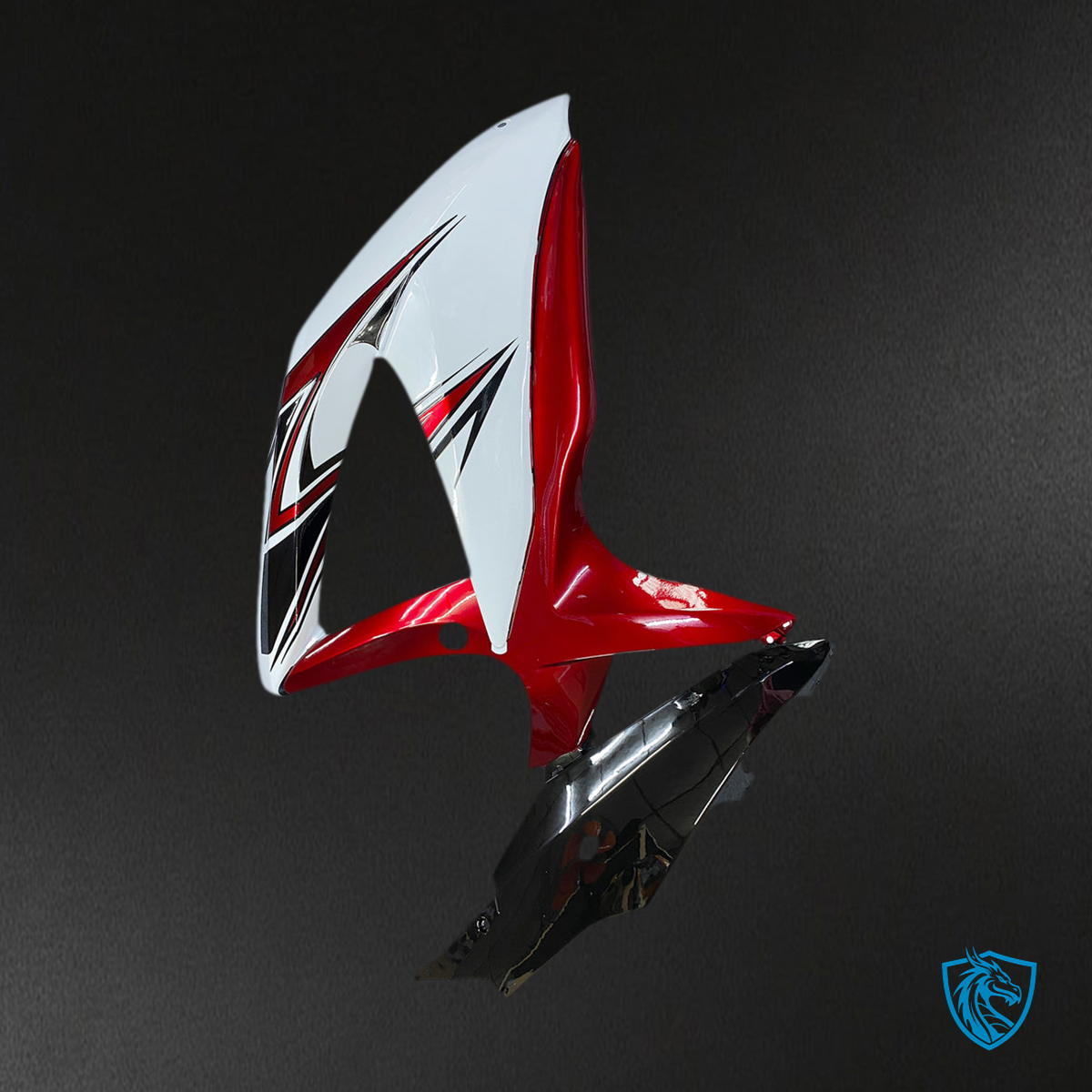 Suzuki GSXR 600-750 (2008-2010) White & Red K8 - MERGEment Motorcycle Fairings Kit