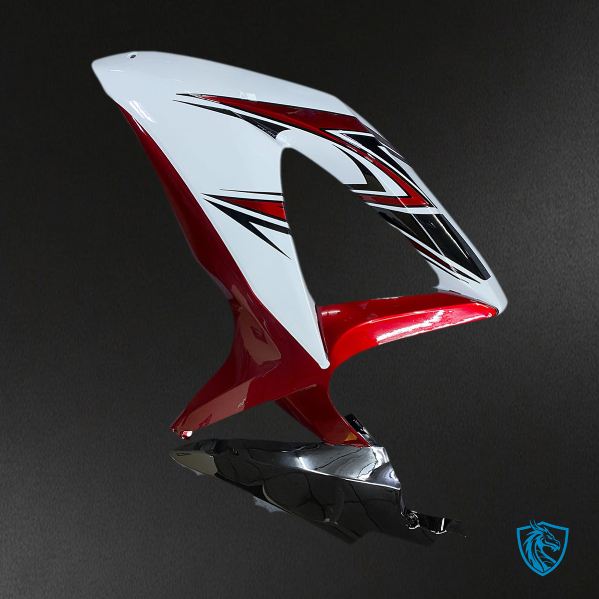 Suzuki GSXR 600-750 (2008-2010) White & Red K8 - MERGEment Motorcycle Fairings Kit