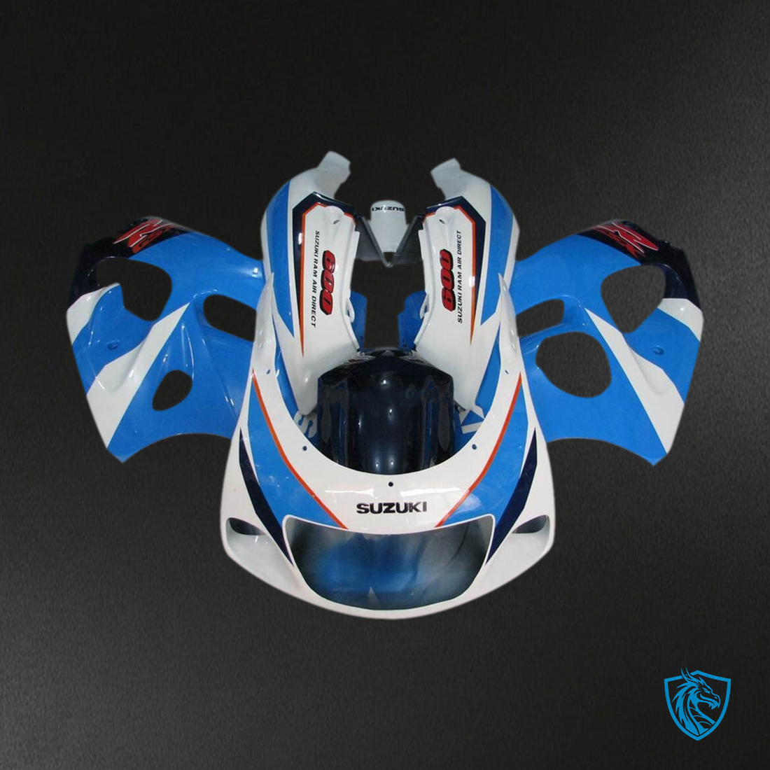 Suzuki GSXR600 (1996-2000) Light Blue & White Fairing Kit | ABS Bodywork