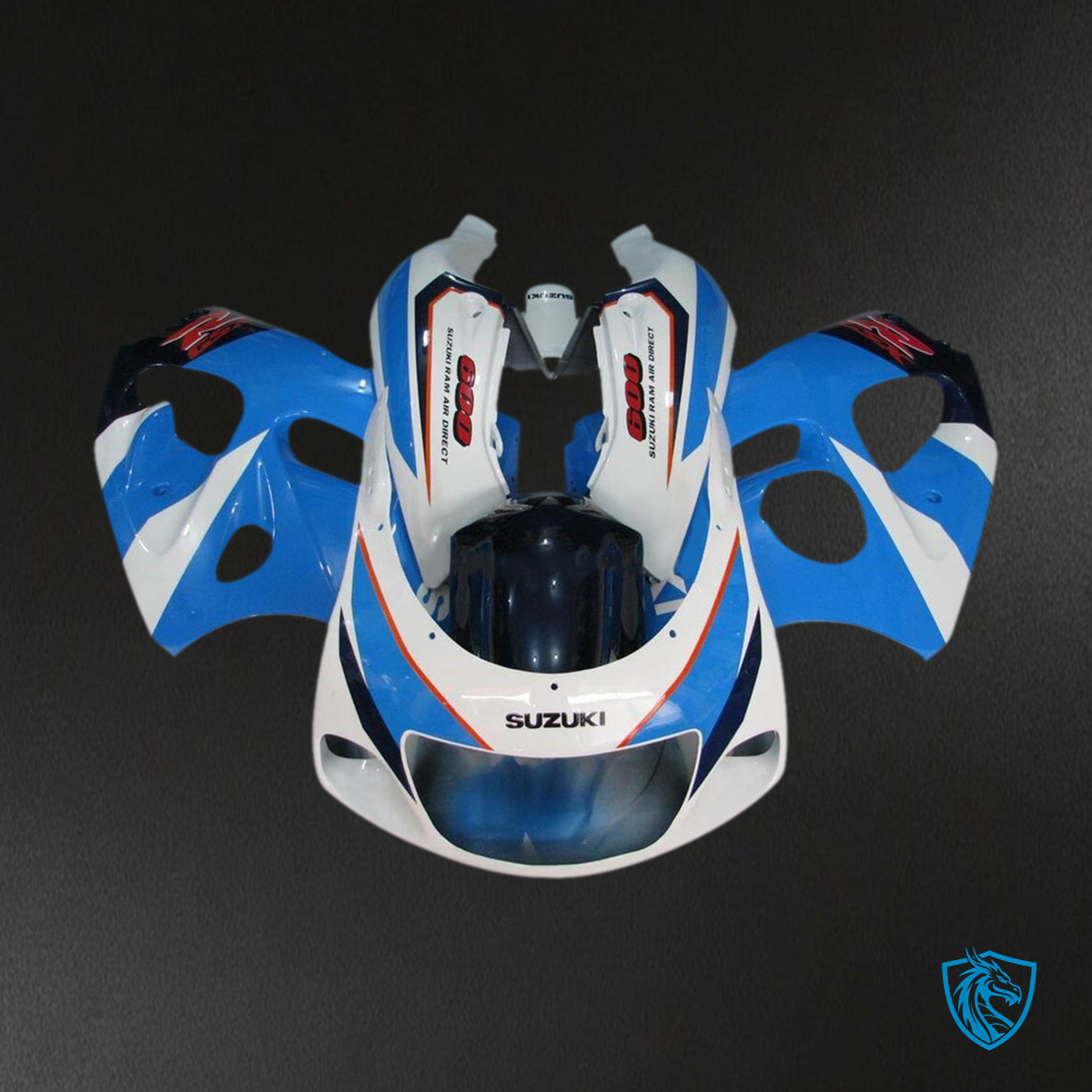 Suzuki GSXR600 (1996-2000) Light Blue & White Fairing Kit | ABS Bodywork