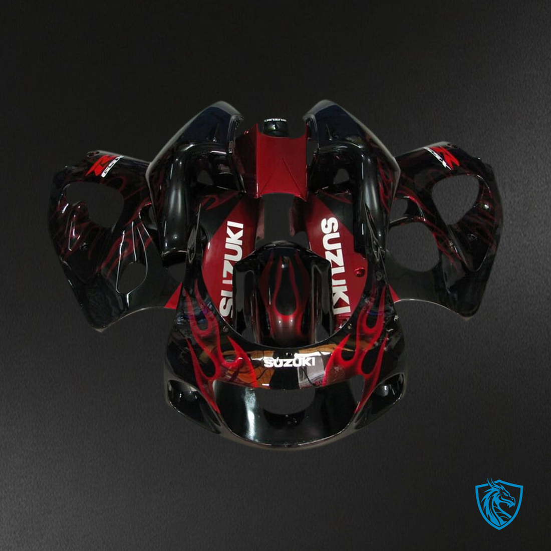 Suzuki GSXR600 (1996-2000) Red & Gloss Black - Custom ABS Fairing Kit