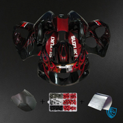 Red & Gloss Black