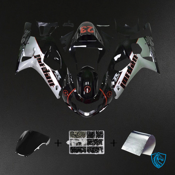 Suzuki GSXR600 (2000-2003) GSXR 750 (2001-2003) Black & Gray - Fairing Kit