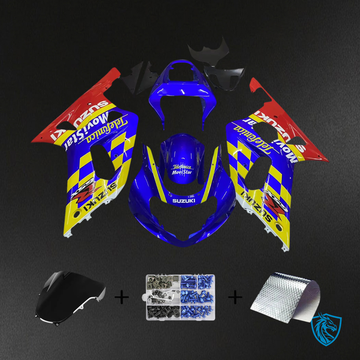 Suzuki GSXR 600 (2000-2003) & GSXR 750 (2001-2003) Red & Blue - Fairing Kit