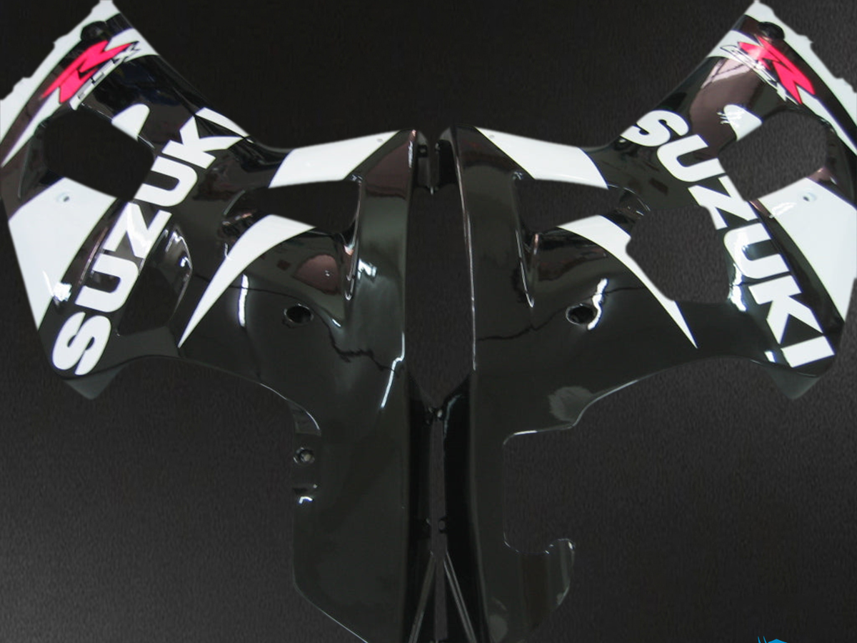 Suzuki GSXR 600 (2001-2003) Black & White Racing Generic - Fairing Kit | ABS Bodywork