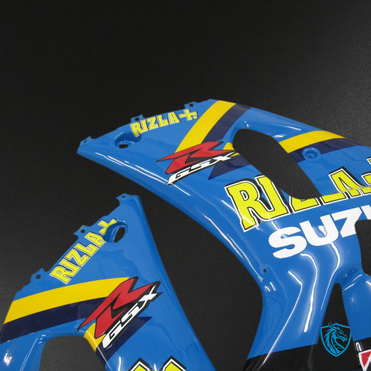 Suzuki GSXR 600 (2001-2003) Blue & Black Rizla Fairing Kit - Aftermarket ABS Bodywork