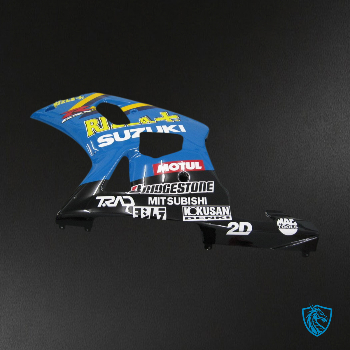 Suzuki GSXR 600 (2001-2003) Blue & Black Rizla Fairing Kit - Aftermarket ABS Bodywork