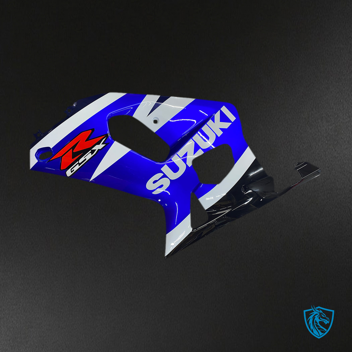 Suzuki GSXR 600 (2001-2003) Blue, White & Black Racing Generic - Custom ABS Fairing Kit