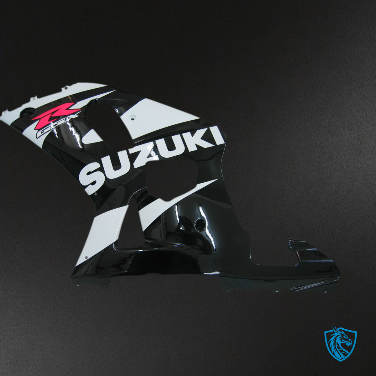 Suzuki GSXR 600 (2001-2003) Black & White Racing Generic - MERGEment Motorcycle Fairings Kit