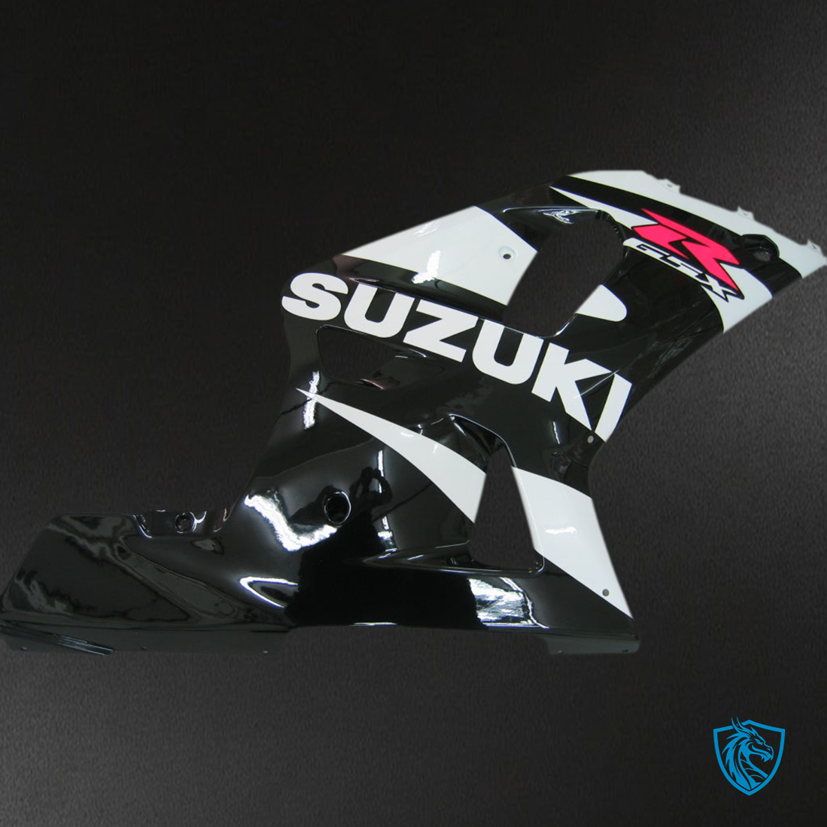 Suzuki GSXR 600 (2001-2003) Black & White Racing Generic - MERGEment Motorcycle Fairings Kit