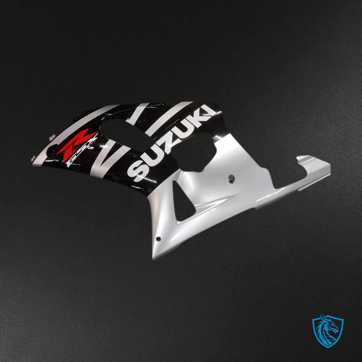 Suzuki GSXR 600 (2001-2003) Black & White Injection Fairing Kit - Aftermarket ABS Bodywork