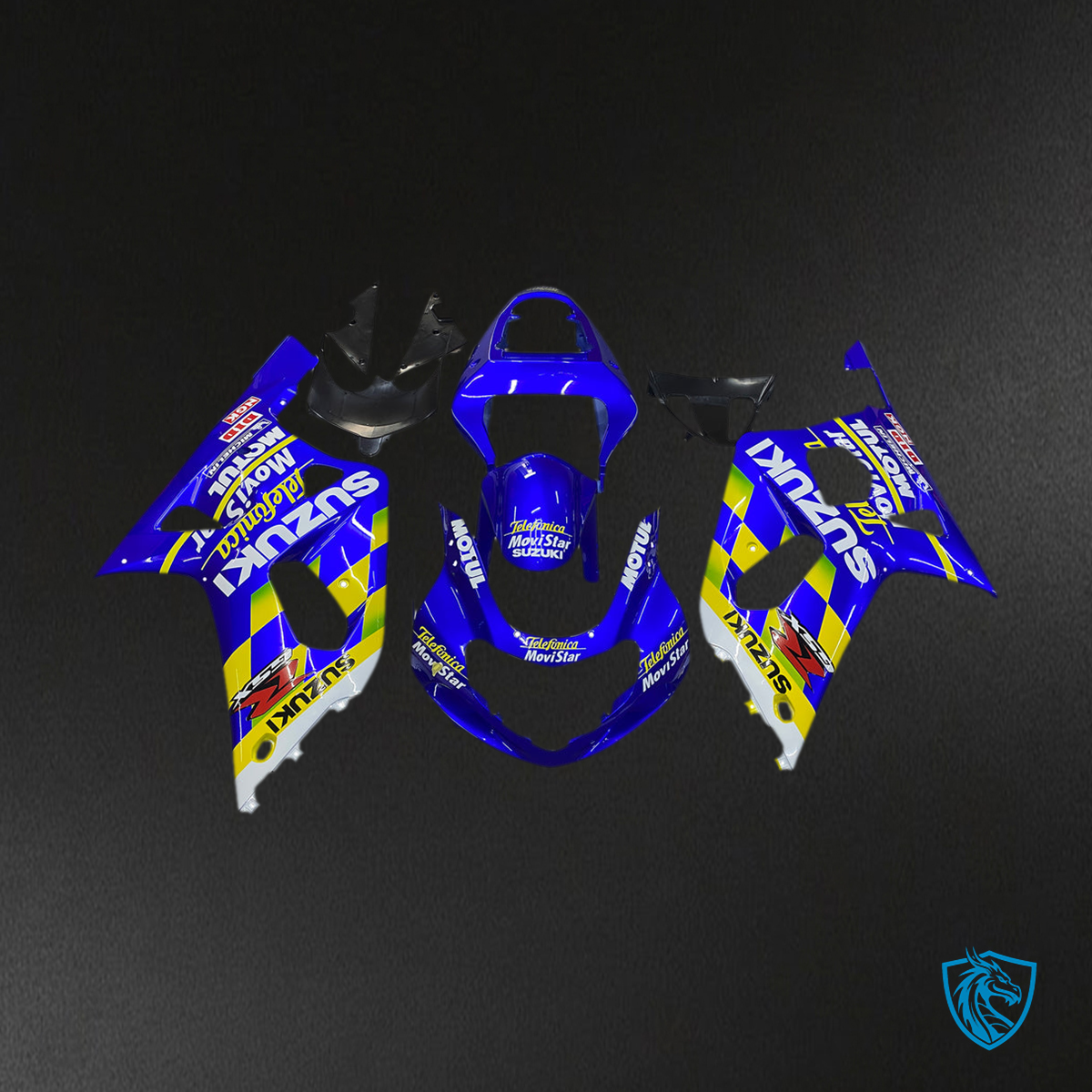 Suzuki GSXR 600 (2001-2003) Blue Injection Plastic Set - Custom ABS Fairing Kit