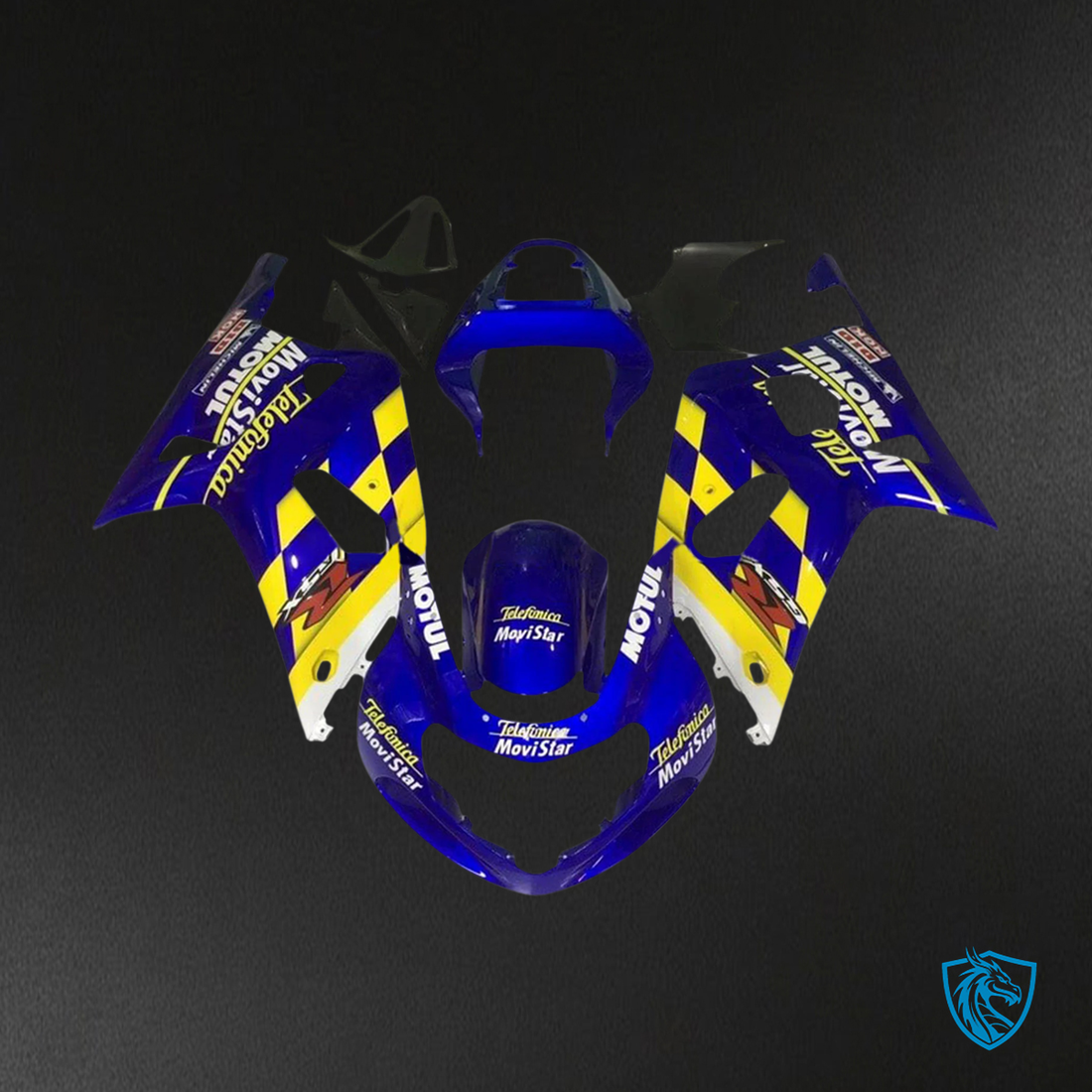 Suzuki GSXR600 (2001-2003) GSXR750 (2000-2003) Blue & Yellow - Fairing Kit