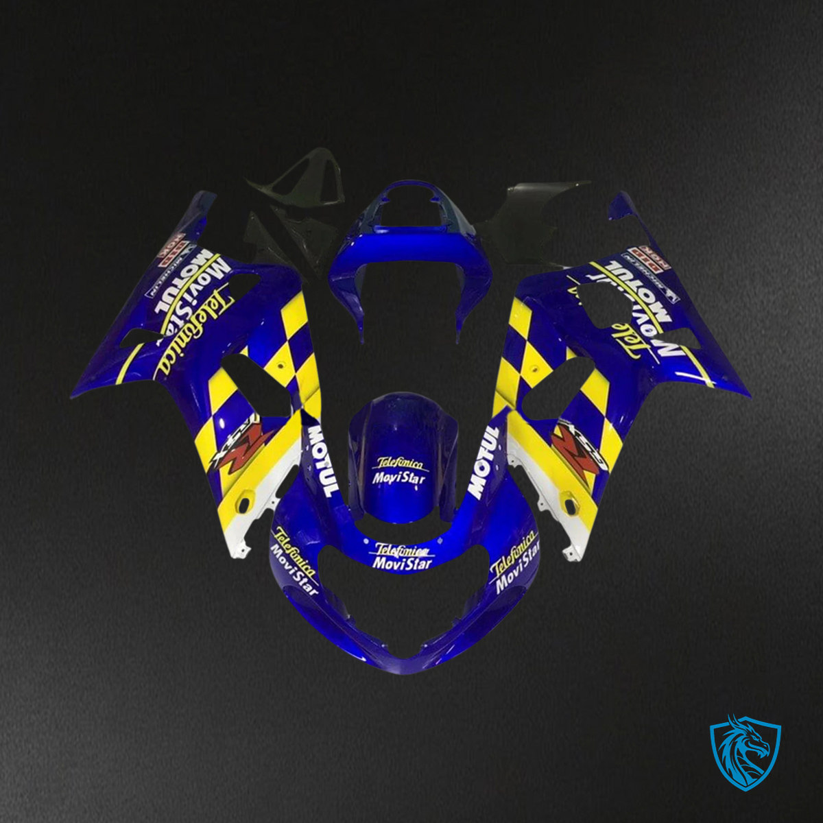 Suzuki GSXR600 (2001-2003) GSXR750 (2000-2003) Blue & Yellow - Fairing Kit