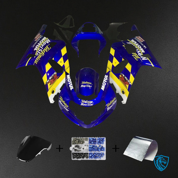 Suzuki GSXR600 (2001-2003) GSXR750 (2000-2003) Blue & Yellow - Fairing Kit
