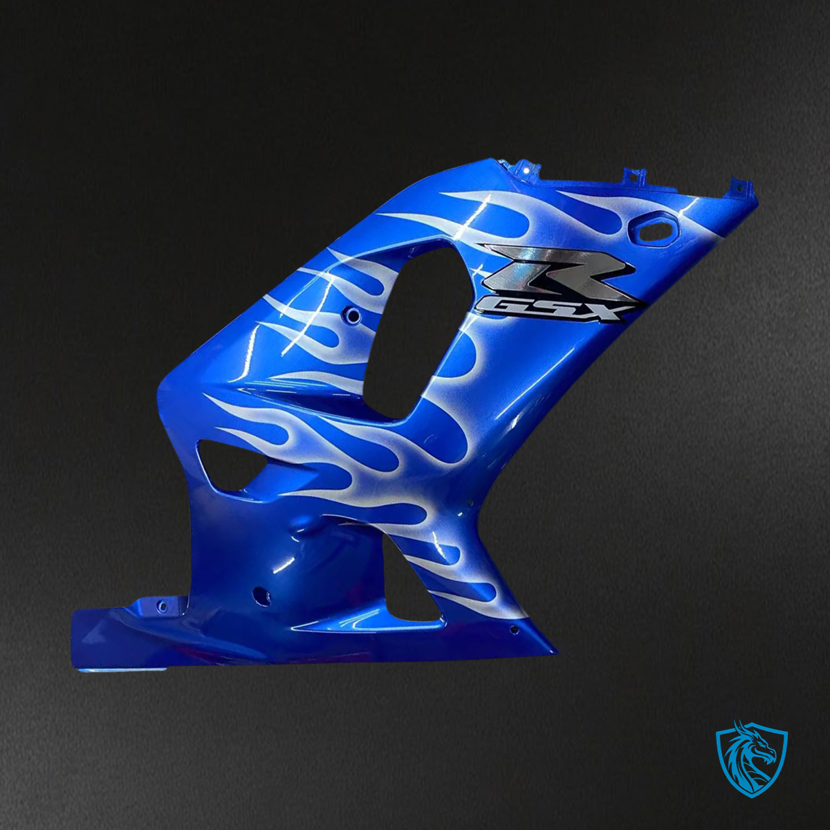 Suzuki GSXR600 (2001-2003) GSXR750 (2000-2003) Blue with Flame - Fairing Kit