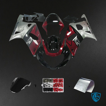 Suzuki GSXR600 (2001-2003) GSXR750 K1 (2000-2003) Dark Red & Gray - Fairing Kit