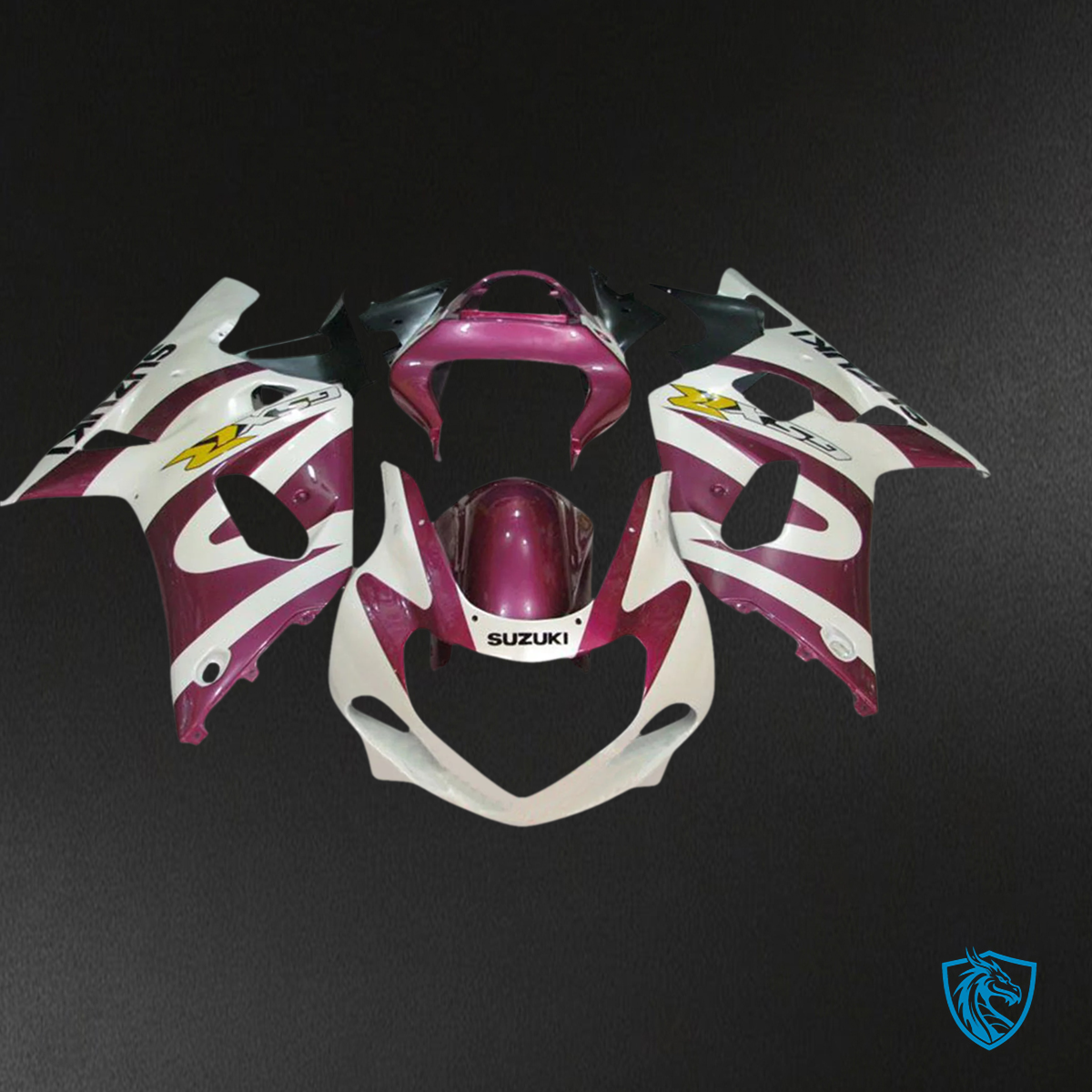 Suzuki GSXR600 (2001-2003) GSXR750 (2000-2003) Purple & White - Fairing Kit