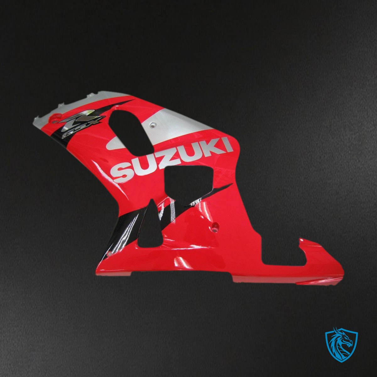 Suzuki GSXR 600 (2001-2003) Red & Silver Racing Generic - Custom ABS Fairing Kit