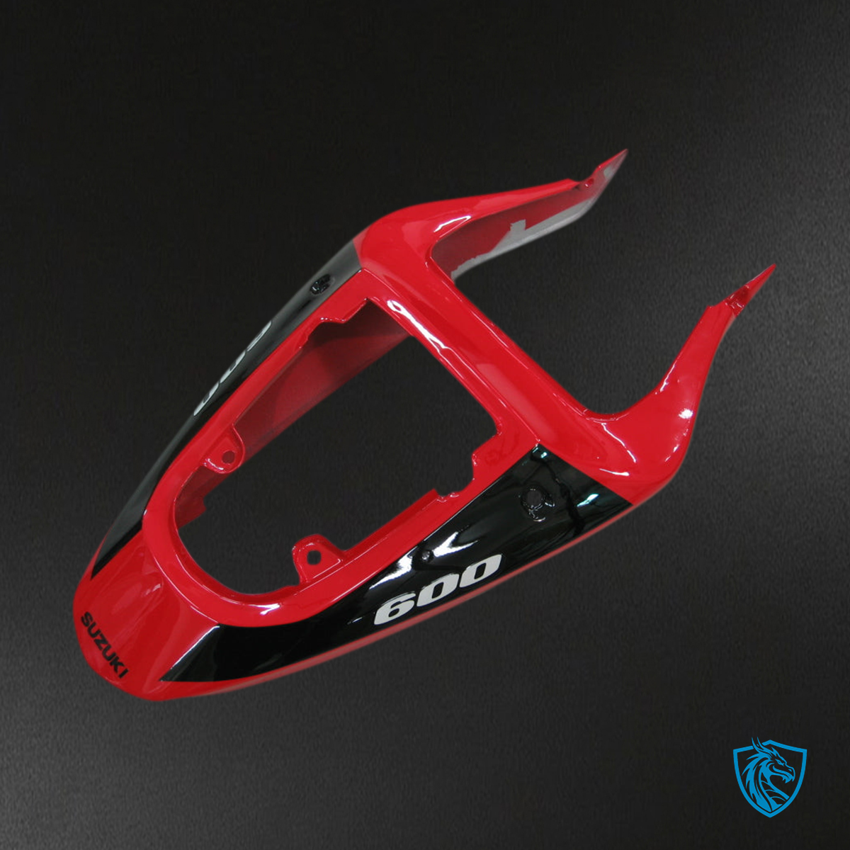 Suzuki GSXR 600 (2001-2003) Silver, Red & Black Racing Generic - Custom ABS Fairing Kit